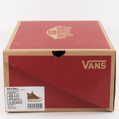 VANS Sk8-Hi MTE 2 \'Chipmunk Brown / White\' VN0A5HZZGWU Outdoor Hiking Sneaker VANS Sk8-Hi MTE 2  main image 4