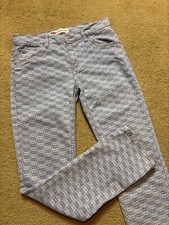 Levi  s 512 Slim Fit Taper Monogram Logo Print Denim Jeans Boys Kids 16R 28x28