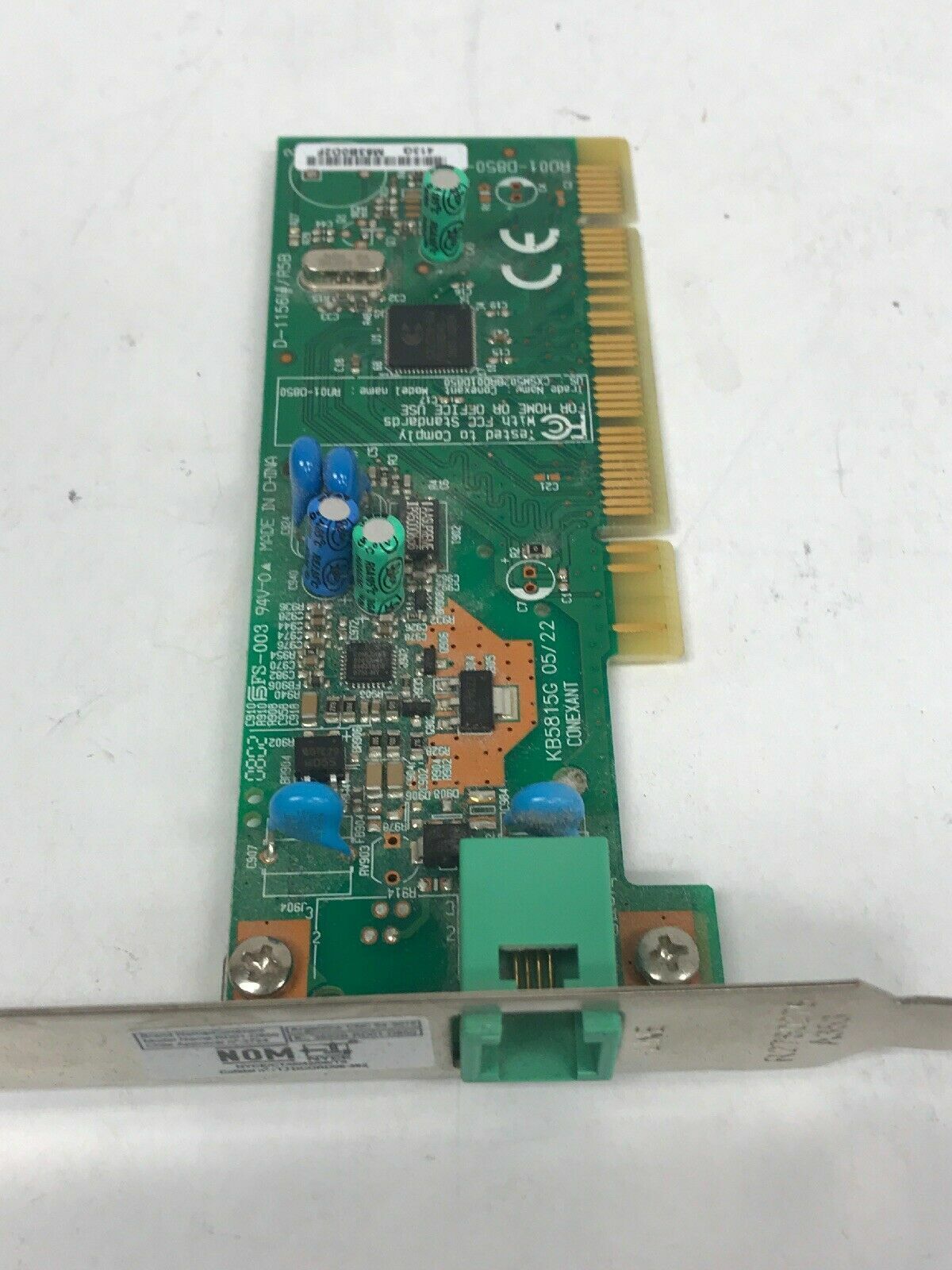 Conexant RD01-D850 PCI V92 56K Dialup Data Fax Modem Card