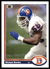 1991 Upper Deck Michael Brooks    #572 Denver Broncos