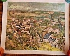 Auvers Village Panorama by PaulCezanne 1967 Canvas Print  Art Institute Chicago