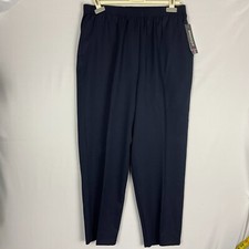 Vintage Briggs New York Women's Size 18W Navy Pleated Made In USA Pants NWT