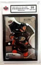 2021-22 Upper Deck Allure #108 Mason McTavish RC | KSA GRADED GEM MINT 10