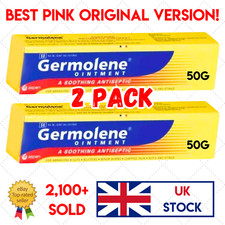 TWO PACK x GERMOLENE ORIGINAL PINK ANTISEPTIC OINTMENT 50G VALUE BUNDLE - UK STK