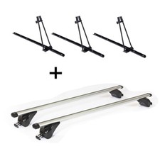 3x Fahrradträger ORION+Dachträger KING1 für für Audi A3 8PA Sportback 5Tür 4-12