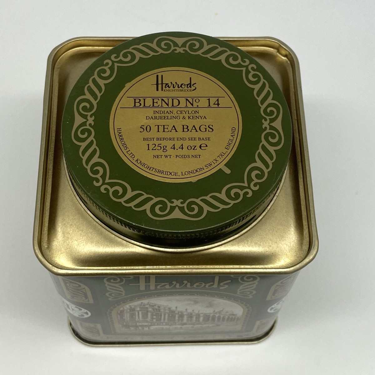 Vintage Harrods Knightsbridge Empty Blend No.14 Tea Tin | eBay Vintage Harrods Knightsbridge Empty Blend No.14 Tea Tin | eBay