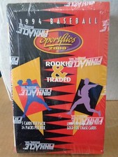 1994 PINNACLE BASEBALL - SPORTFLICS 2000 ROOKIE & TRADED BOX (24) PACKS ! LQQK !