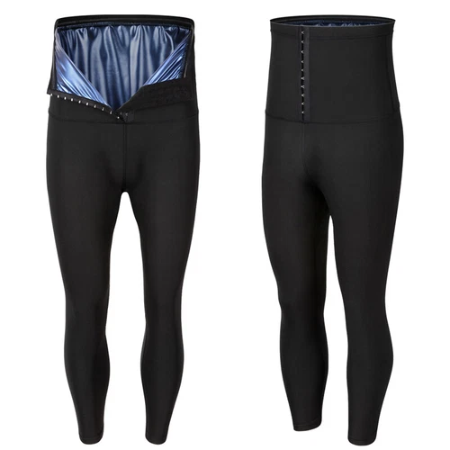 Männer Fettverbrennung Schweiß Sauna Hose Shorts Body Shaper Taille Trainer Gewichtsverlust - Bild 18 von 19