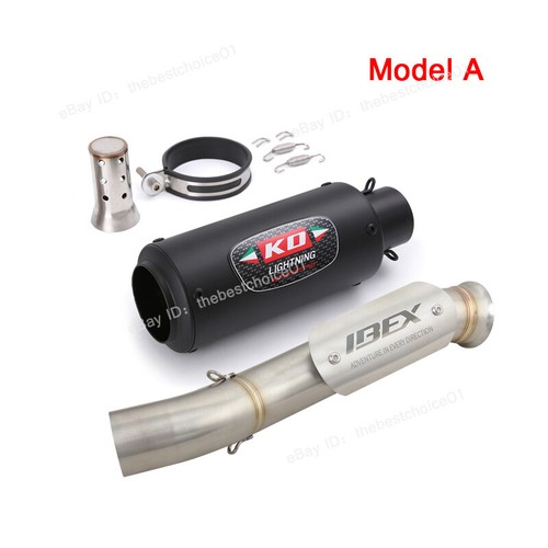 For CF-Moto IBEX 800 2022-2024 Mid Exhaust Pipe 51mm Muffler Black Escape System - Picture 3 of 15