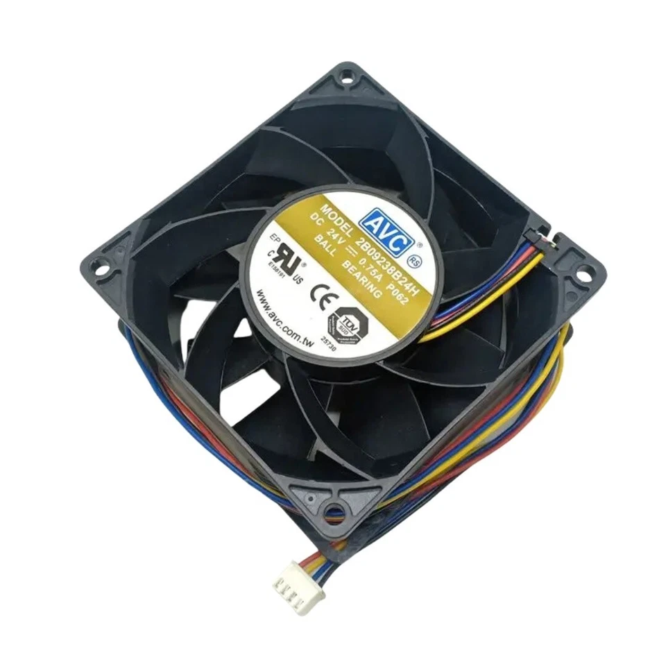 2B09238B24H 92mm DC 24V Cooling Fan High Speed Air For AVC 9038 92X92X38mm 24V - Image 4 of 4