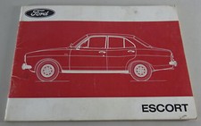 Ford Escort 68 Mk Owners Manual / Handbook I/Mark 1 status 01/1973