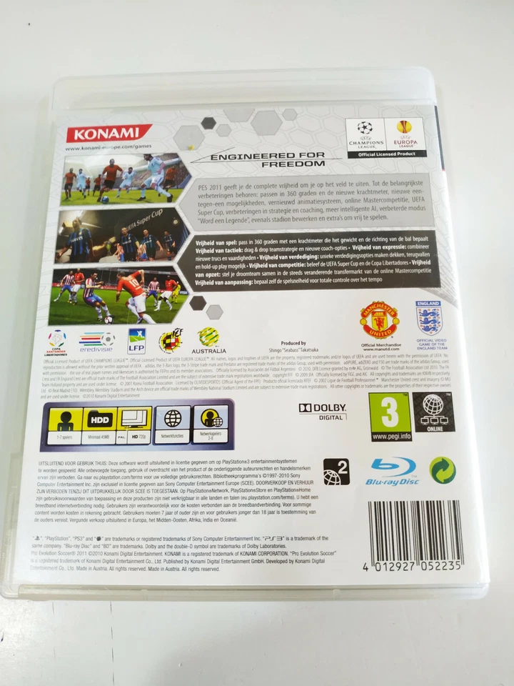 PES 2011 Pro Evolution Soccer Konami - Juego PlayStation 3 PS3 Sony, foto 2 de 4