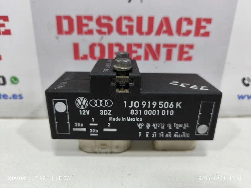 1J0919506K Caja Precalentamiento VOLKSWAGEN NUEVO ESCARABAJO (9C1 1C1) 1.6 1998 243784 Foto 2 de 4