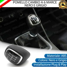 POMELLO LEVA CAMBIO A 6 MARCE NERO E GRIGIO IN ABS PER HYUNDAI I40