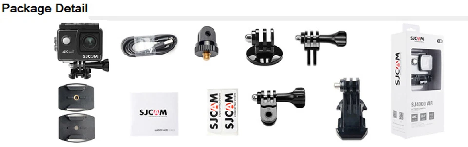 SJCAM SJ4000 Air 4K Action Camera Cycling Monitoring Helmet Wifi Sport Cameras - Image 4 of 4