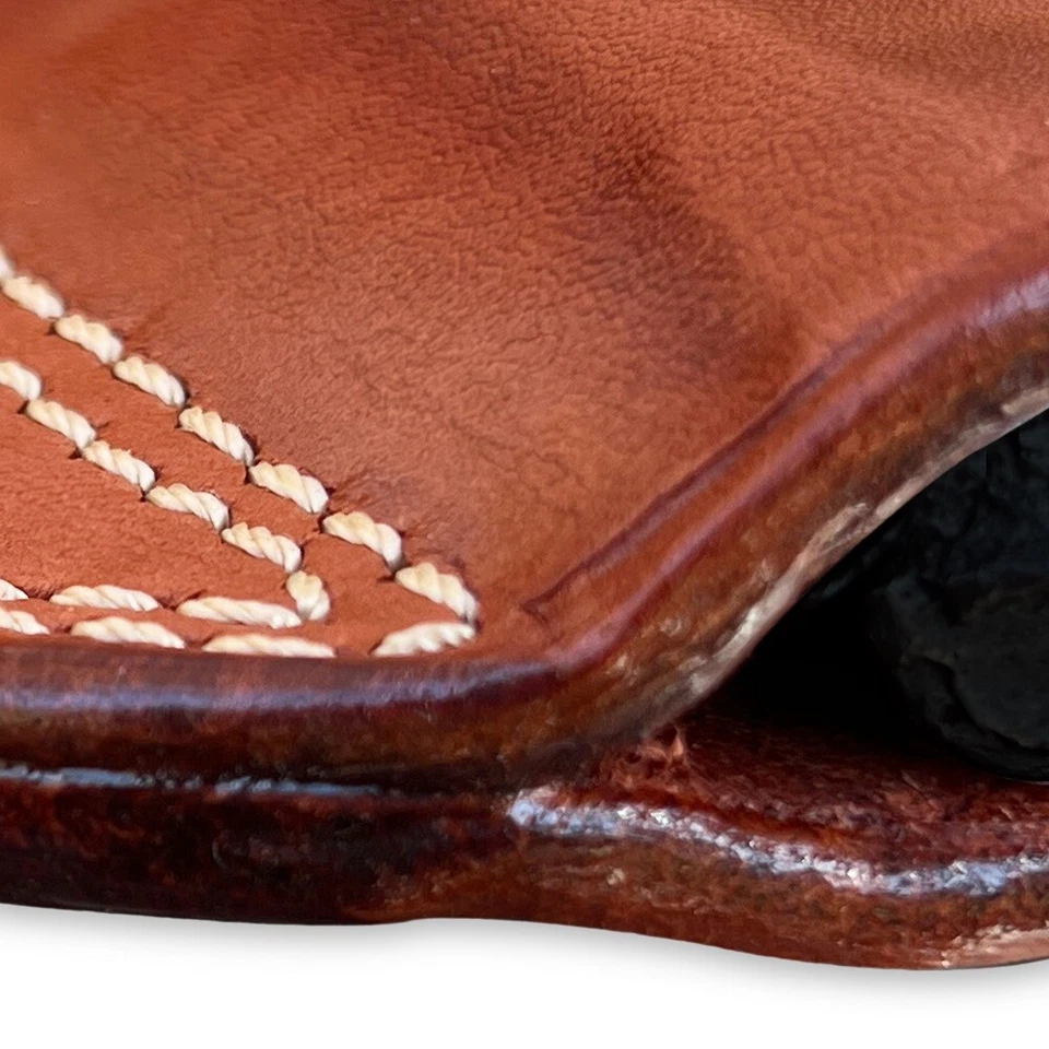 OWB Leather Pancake Holster With Open Top Fits, Luger P08 4'' Barrel R/H #1208# - Image 2 of 4