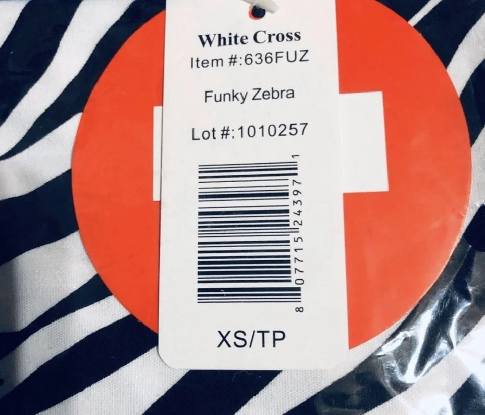 Exfoliante estampado cebra White Cross XS Foto 4 de 4