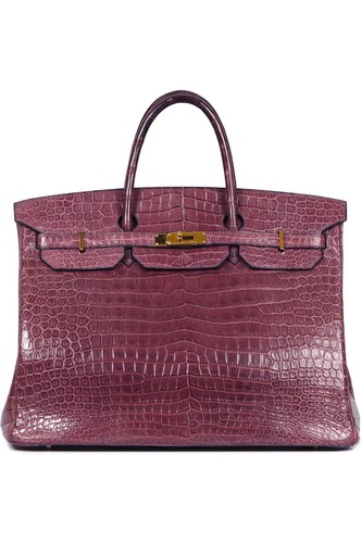 HERMÈS 2009 BIRKIN 40CM MATTE ALLIGATOR LEATHER BAG