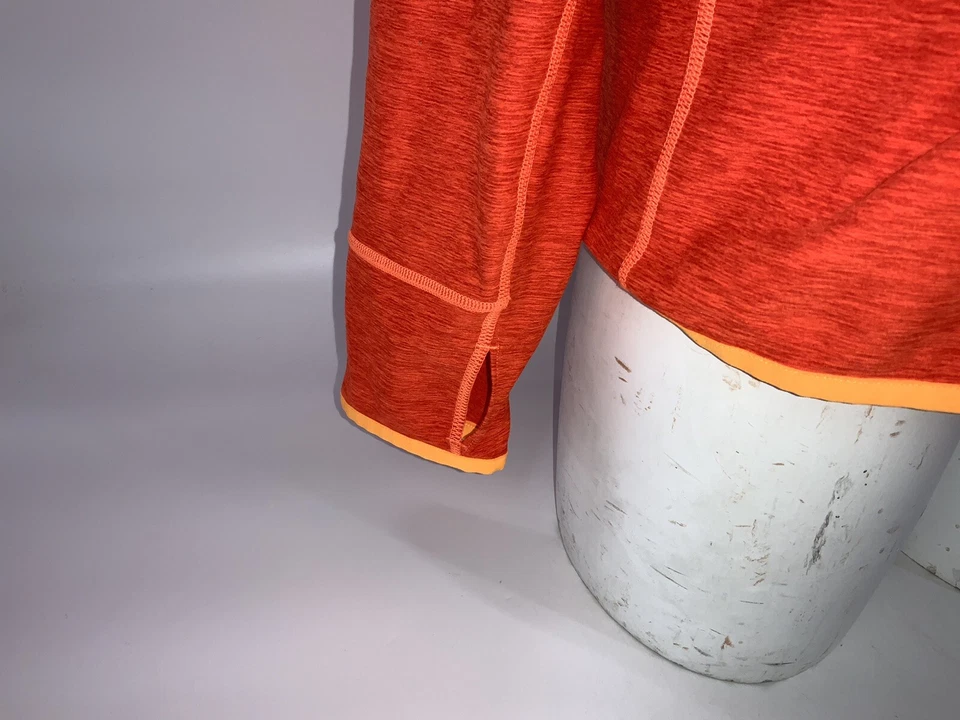 Новый баланс работает пуловер L мужчин оранжевый поли спандекс 1/4 молнии LNWOT YGI J2-135 - Изображение 4 из 4