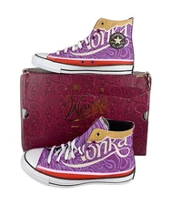 NEW Converse x Willy Wonka Chuck Taylor All Star Hi Mens Size 9 Purple A08154C