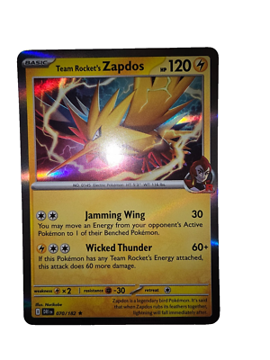 Team Rocket's Zapdos 070/182 Sv10: Destined Rivals Holo | eBay