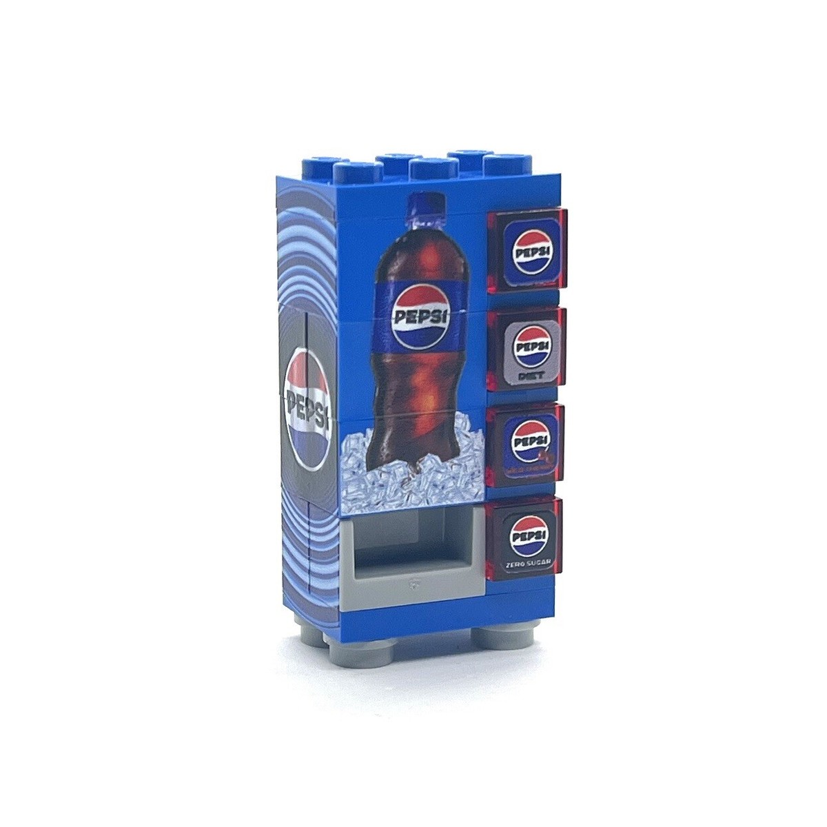PEPSI 自動販売機 青 Lego Pepsi - Custom Soda Vending Machine Made From LEGO