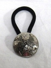 Seminole Creek Quarter stemplowany wiatrak srebrny krawat do włosów wiry Hndmade C Johnson