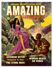 AMAZING ADVENTURES #1 Vintage 1950 SCI-FI Comic Book Cover Art, Poster Reprint