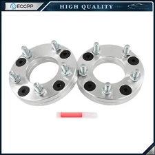 2Pc 1" 4x114.3 to 5x114.3 Conversion Wheel Adapters 1/2"x20 4 Lug to 5 Lug Wheel