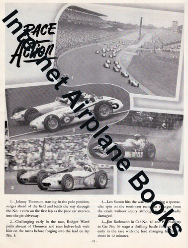 INDIANAPOLIS 500 RACE OFFICIAL PROGRAM 1960 JIM RATHMANN RODGER WARD *AUTHENTIC* - Picture 6 of 8