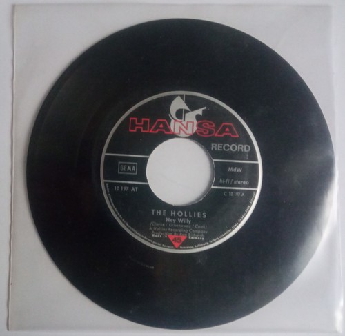 The Hollies - Hey Willy + Row the Boat Together - 7" Vinyl Single ohne Cover