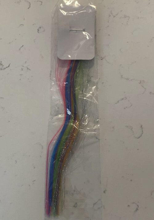 New Kids Unicorn Color Hair Extension Clip For Ages 5 & Up! Cute!