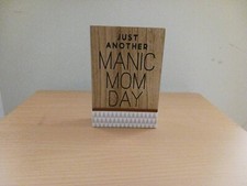 Wood Brown White Tabletop Block Home Decor Ju...