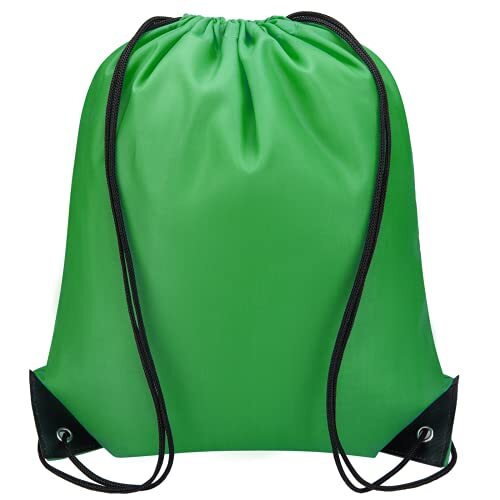 Drawstring Backpack 10 Pieces for Party Gym Sport Trip Green - Picture 6 of 7