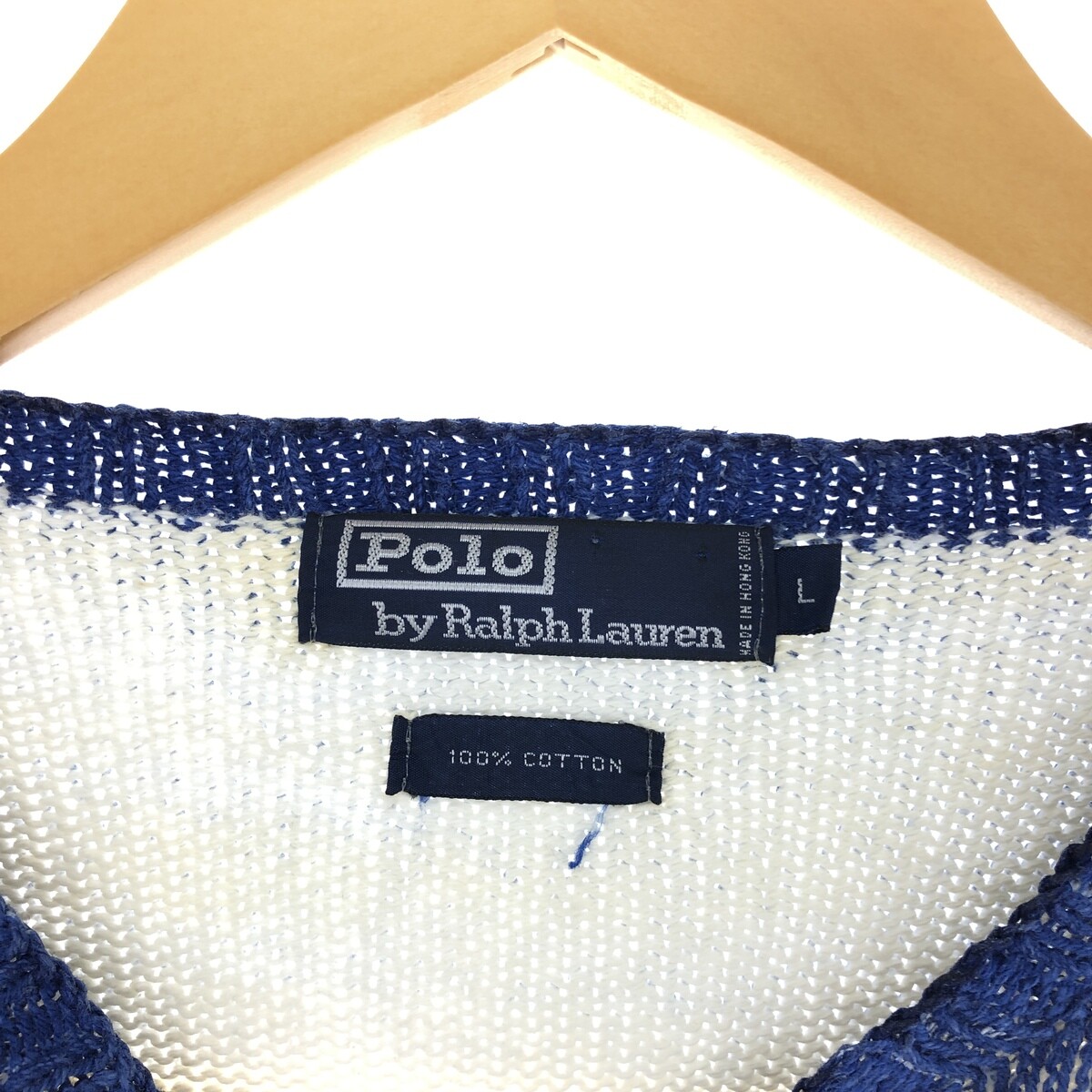 トップス \"Ralph Lauren\"multi border cotton knit Polo by Ralph Lauren