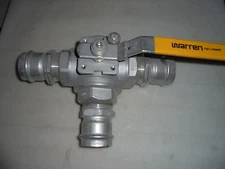 2" WARREN FIG L10RSRTT  3 way ss valve WITH 3 VIEGA 2" SLIP FITTING