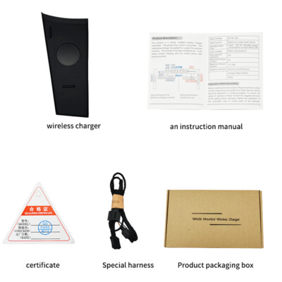 Center Console Phone Wireless Fast Charging Pad for Toyota Fortuner 2010-2015