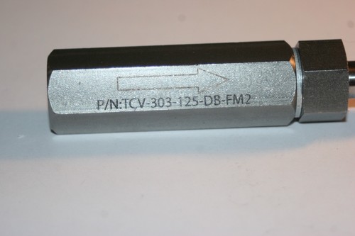 1/8 NPT 316ss Hydraulic Ball Check Valve Bill Spitzer tcv-303-125-db-fm2 - Picture 3 of 4