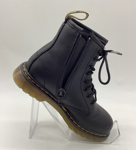 Dr. Martens Toddler Black Air Wair Leather Boots Sz. 11 (1460J) New W/Defects - Picture 7 of 18