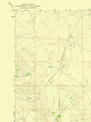 Topographical Map - Mc Rae Gap Wyoming Quad - USGS 1959 - 23 x 30.61 - Bild 2 von 20
