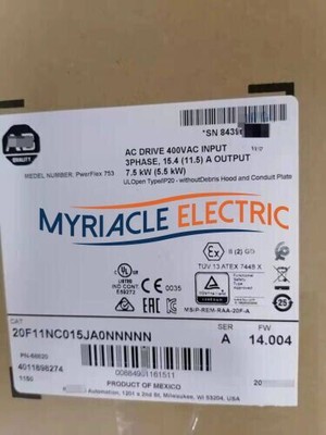 Allen-Bradley 20F11NC015JA0NNNNN PowerFlex 753 AC Drive 20F11NC015JA0NNNNN