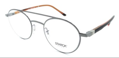 Starck Eyes Mikli Rx Eyeglasses Frames SH2029 0006 49x21 Shiny Gunmetal Italy