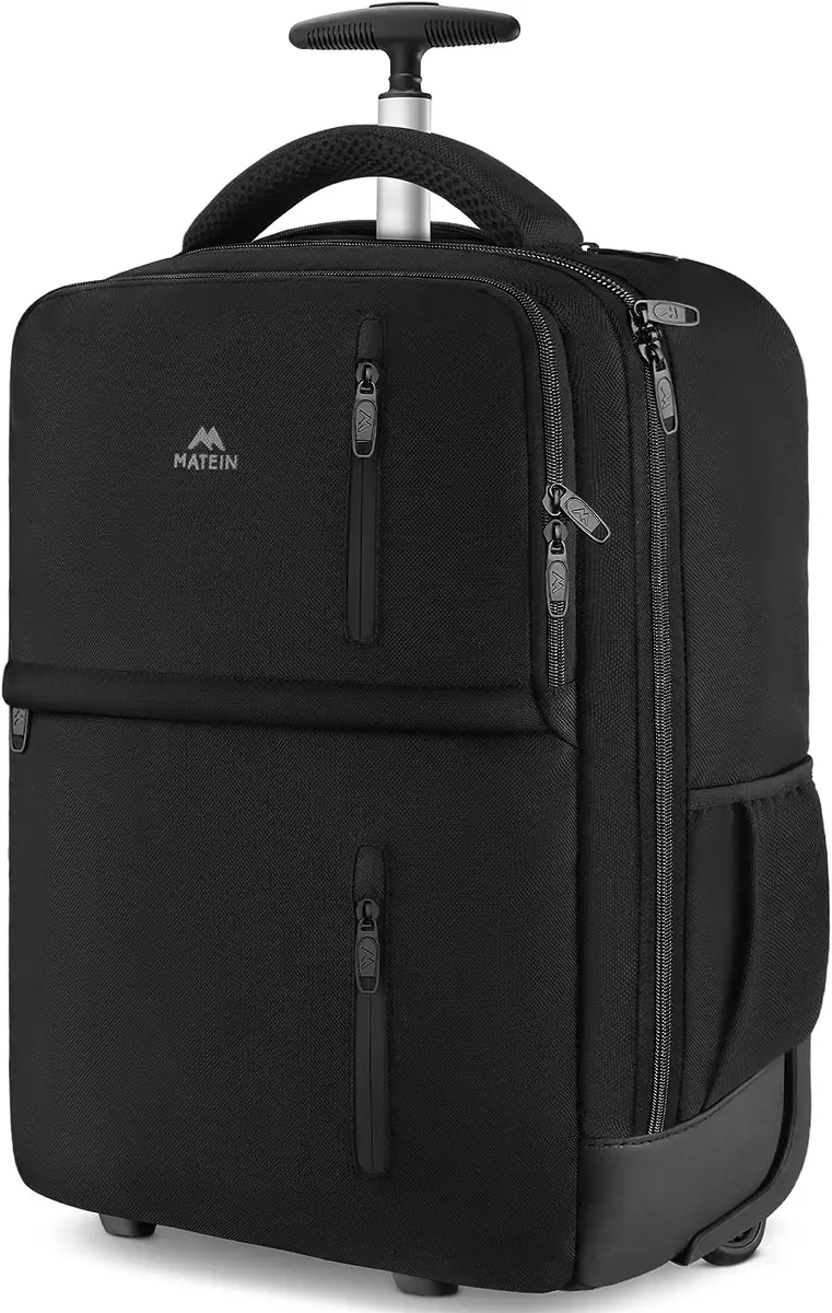 Rolling Backpack 17 Inch Travel Laptop Backpacks with Wheels