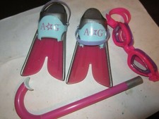 American Girl retired Sand and Surf Beach Set - Snorkel Mask Fins Only