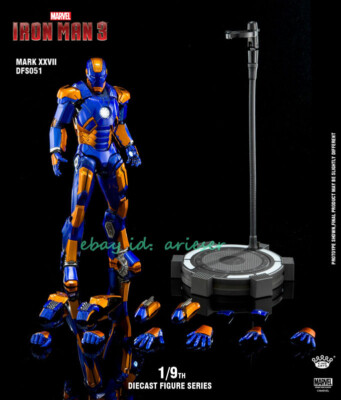 Ironman Figure (8) / マーベル アイアンマン King Arts 1/9 DFS051 Alloy Movable Iron Man Mark 27 Alloy