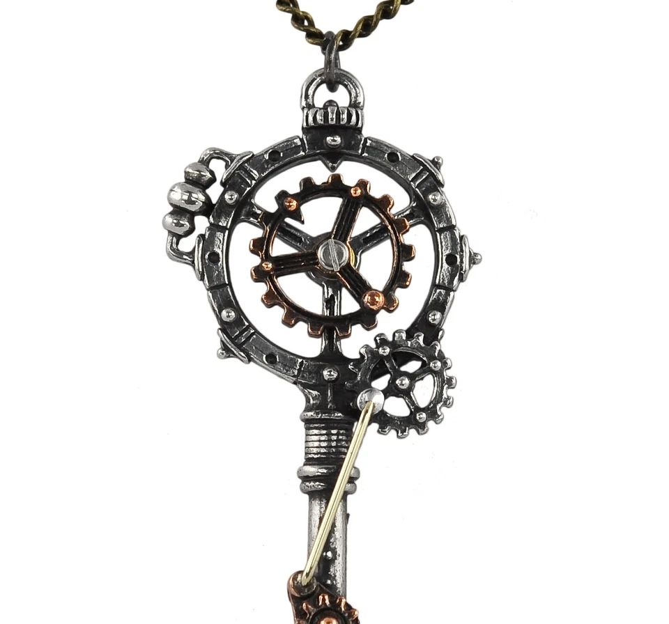 Colgante Llave Rueda Engranada Coerción Septagrama (Retirado) - Alquimia Gótica Steampunk Foto 2 de 4