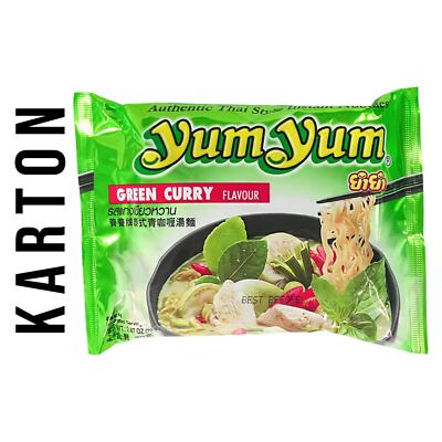 SALEMHD15.4.25! 30x70g Yum Yum Thai Style Instantnudel Green Curry Nudelsuppe 
