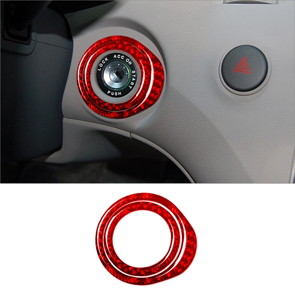 Kit de cubierta interior completo de fibra de carbono rojo 48 piezas para Hyundai Azera 2006-2011 Foto 3 de 4