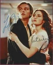 Leonardo DiCaprio Kate Winsle signed Photo Reprint, Fridge Magnet,Glossy Decal  