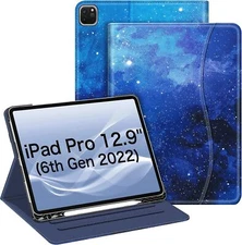 Folio Case for iPad Pro 12.9" 6th Gen 2022/5th 2021/4th 2020 Smart Stand Cover